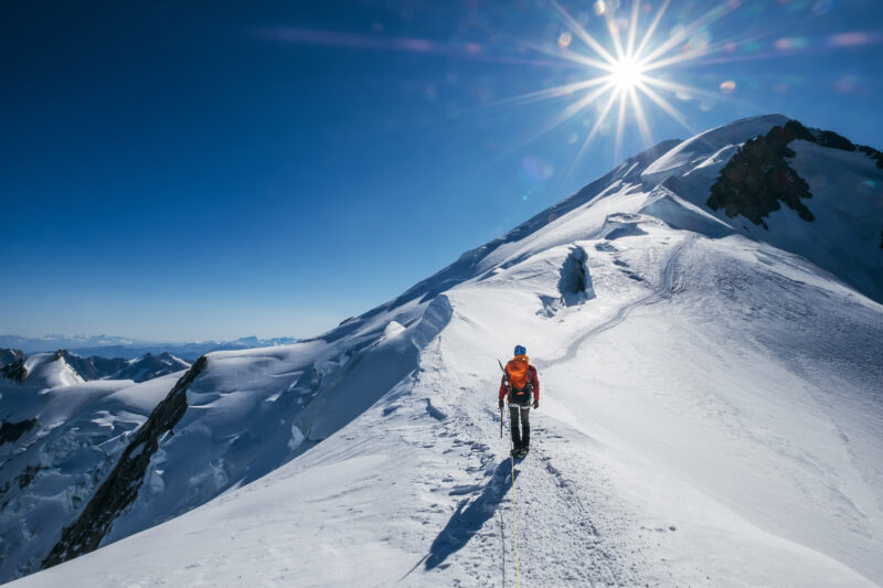 Mont Blanc ascent climb chamonix climber