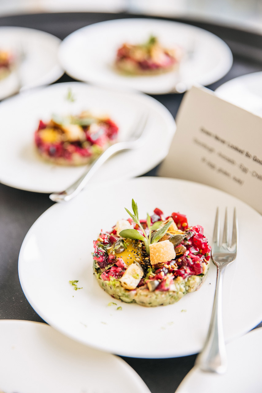 Audi corporate event swinhay house vegan our food