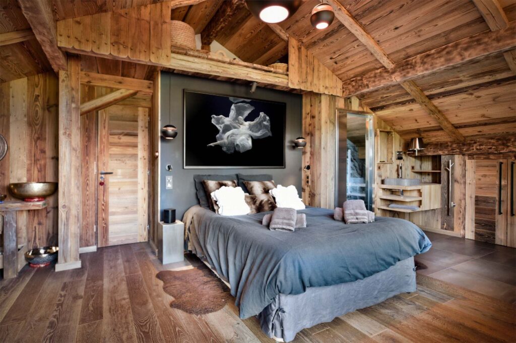 Chalet les cerises cordon france ski chalet bedroom
