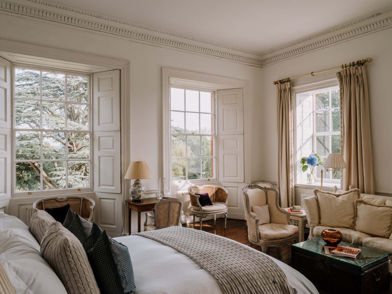 Luxury bedroom with beautiful views